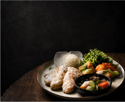 バランスの取れた食事プレート